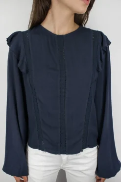Blusa con rouches