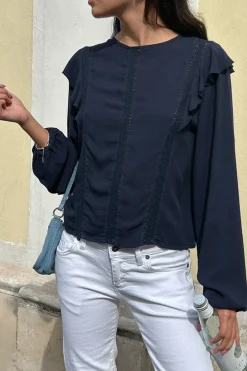 Blusa con rouches