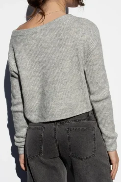 Boat neck sweater
