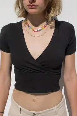 Camiseta escote en V