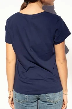 Camiseta escote en V corazón