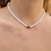 Collar perle y corazón
