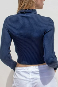 Cárdigan cuello alto