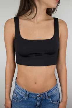 Crop top escote cuadrado