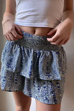 Falda con volantes