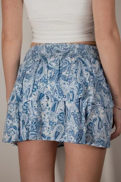 Falda con volantes