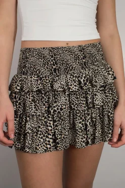 Falda pantalón mini volante