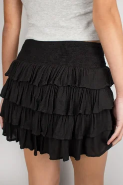 Falda shorts con volante