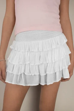 Falda shorts con volante