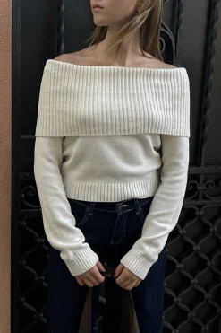 Jersey off-shoulders