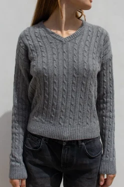Jersey trecce escote en V