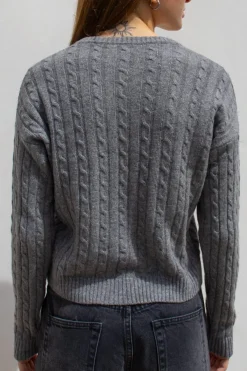Jersey trecce escote en V