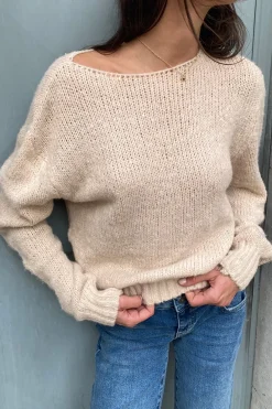 Openwork sweater