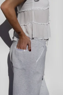 Pantalones chandal detalles satén