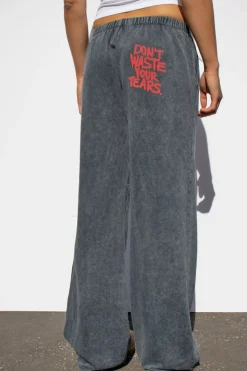 Pantalones chandal wide-leg don't waste your tears
