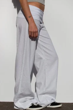 Pantalones palazzo tira en la cintura