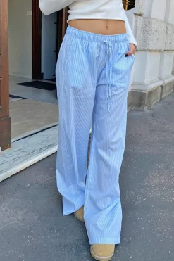 Pantalones wide leg con coulisse