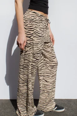 Pantalones wide leg con coulisse
