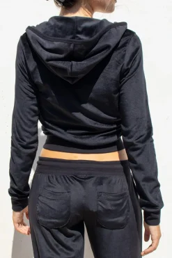 Sudadera capucha cremallera chenilla