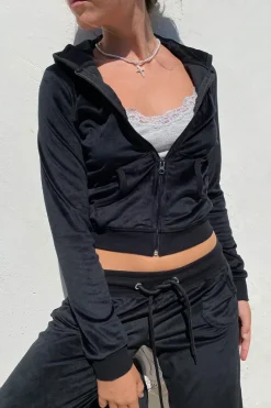 Sudadera capucha cremallera chenilla