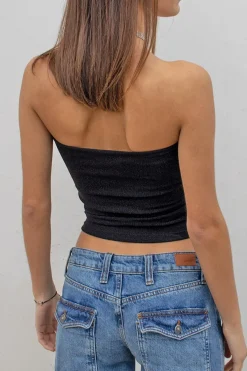 Top bandeau lúrex