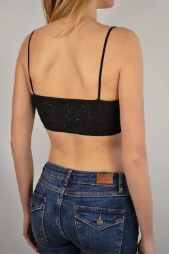 Top con tirantes de lúrex